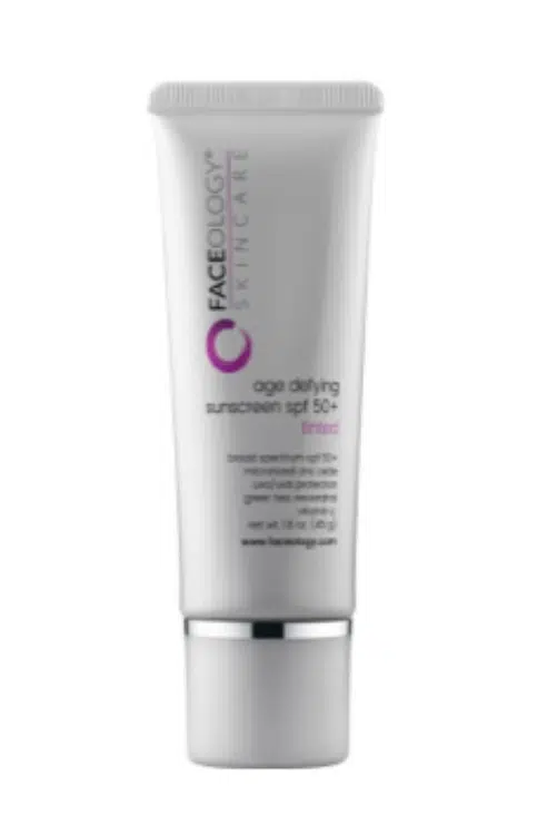 age defying sunscreen spf fifty tinted