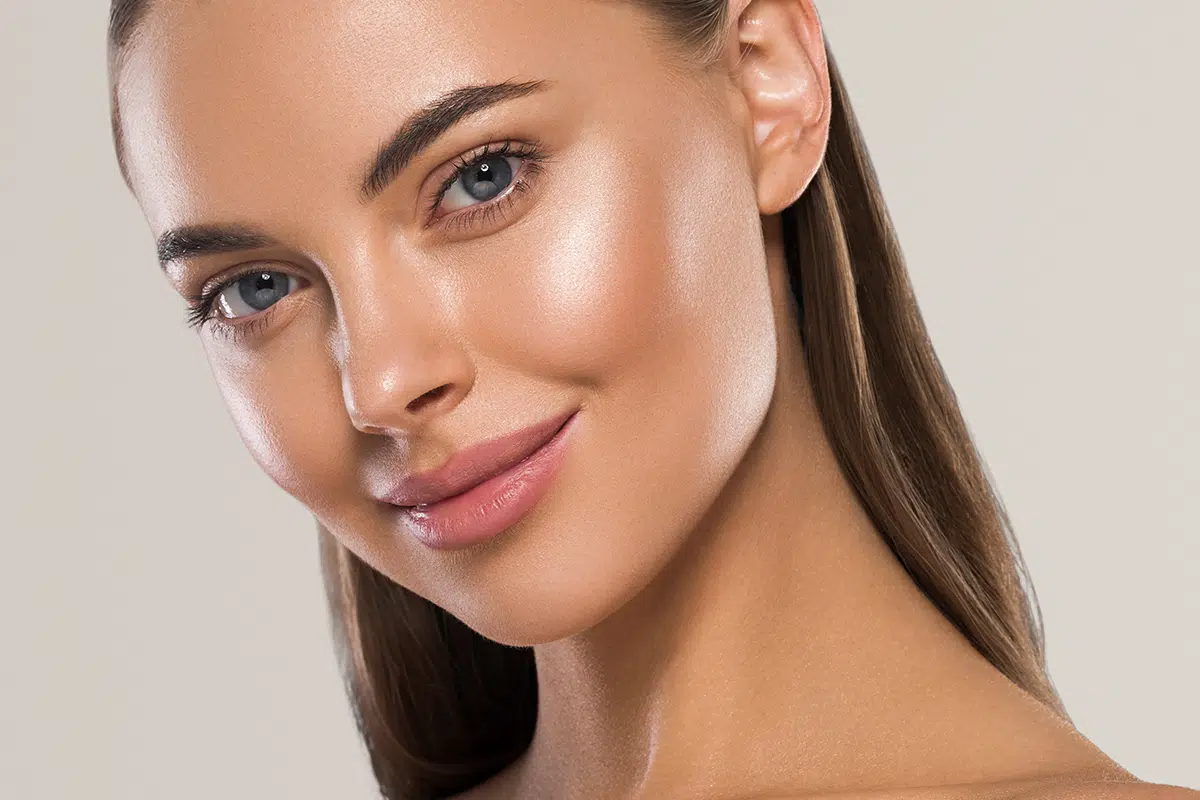 eyes lips nose woman healthy skin