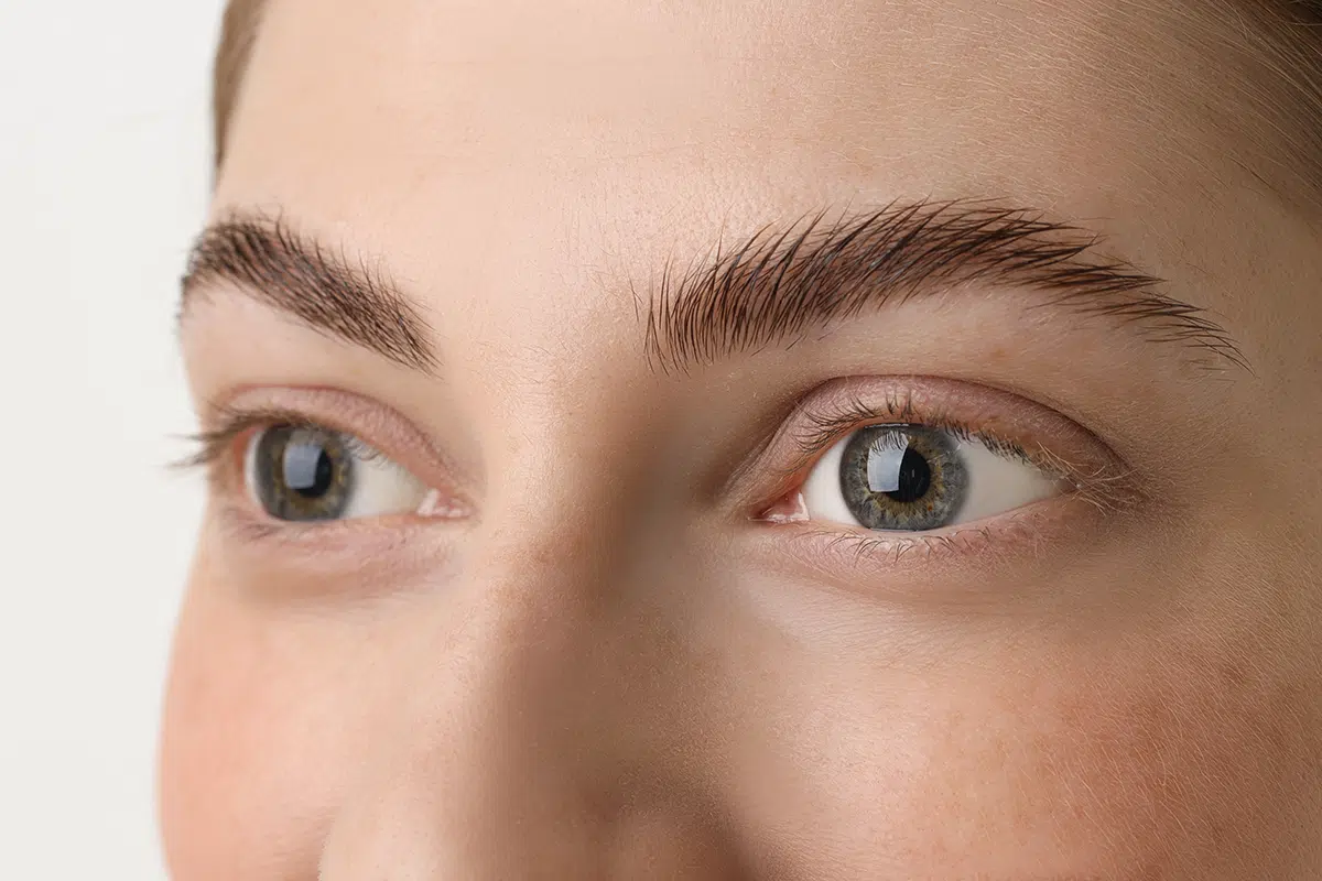 young woman with beautiful eyes